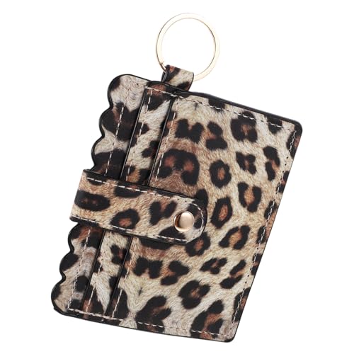 Healeved Leopard Geldbörse Damen PU Klein Kartenetui Kompakt Kreditkartenhalter Multifunktional Leicht Tragbar Modisch Geschenkidee von Healeved