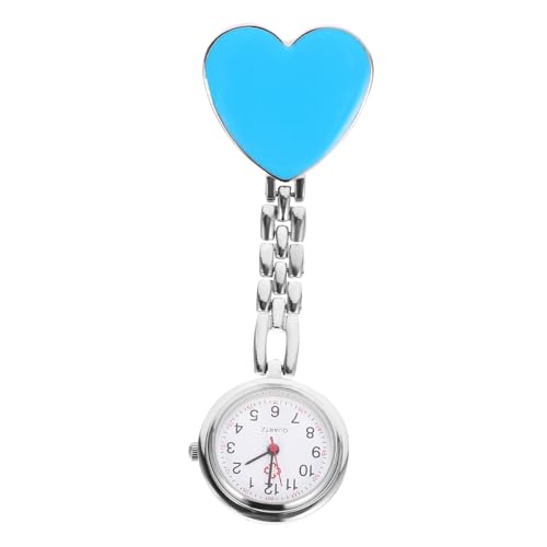Healeved Leuchtende wasserdichte Krankenschwester Uhr Für Frauen Herz Tasche Krankenschwestern Uhren Krankenschwestern Beobachten Medizinische Uhr Krankenschwesterzubehör Himmelblau von Healeved