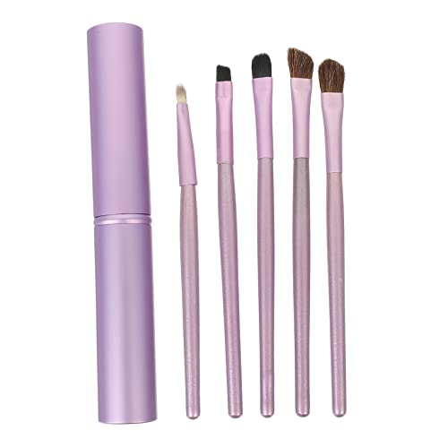 Healeved 5stücke Teiliges Augen-make-up Pinselset Pferdehaar Professionelles Für Lidschatten Verblenden Und Konturieren Box Für Anfänger Und Makeup- Farbton von Healeved