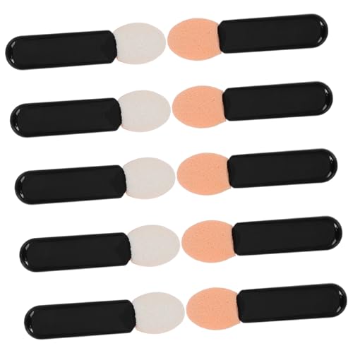 Healeved 10stücke Lidschattenpinsel Mit Schwammspitze Make-up Applikatorpinsel Kosmetikpinsel Für Damen Zum Auftragen Von Lidschatten Lippenstift Und Concealer von Healeved