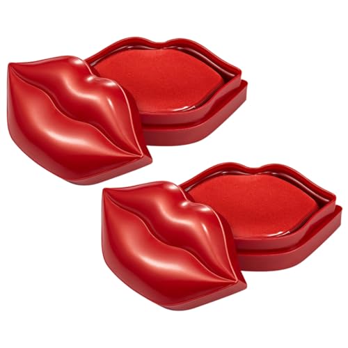 Healeved Lippenmaske Gel 40 Stück Feuchtigkeitsspendende Nachtpflege Für Trockene Lippen Mit Kirschextrakt Anti Falten Lippenmaske Für Frauen Lippenpflege Tool Für Prallere Lippen von Healeved