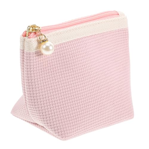 Healeved Corduroy Kosmetiktasche Für Damen Rosa Lippenstift-Organizer wasserdichte Makeup Pouch Tragbare Kosmetik Aufbewahrung Für Make-up Tasche Mit Fächern von Healeved