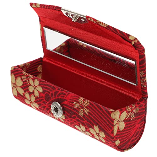 Healeved Lippenstifthalter Kleiner Lippenstift-organizer Einzelner Lippenstifthalter Mit Spiegel Filigrane Lippenstiftbox Für Damen Kompaktes Und Leichtes Aufbewahrungs-etui Für Standard-li von Healeved