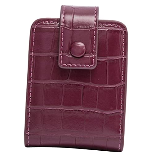 Healeved Lippenstiftetui Mit Spiegel Tragbare Kleiner Kosmetiktasche Für Handtasche Leder Lippenstifthalter Kompaktes Make up Accessoire Für Reisen Praktische Schminktasche Für Frauen von Healeved