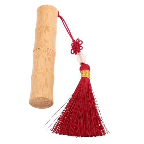 Healeved Lippenstifthülse Mit Bambusquaste Kleiner Sandsack Jonglierball Automatischer Knopf Tragbare Halterung Handgefertigtes Set Parfümflaschenprobe Modifizierter Knopf Mini Healeved Lippenstifthülse Mit Bambusquaste Kleiner Sandsack Jonglierball Automatischer Knopf Tragbare Halterung Handgefertigtes Set Parfümflaschenprobe Modifizierter Knopf Mini von Healeved