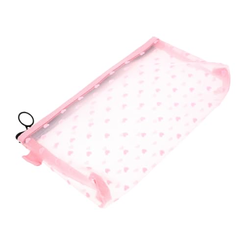 Healeved Transparente Make-up-Tasche Aus Nylonnetz Kleine Reisetasche Mit Reißverschluss Für Toilettenartikel Karten Und Kleingeld Atmungsaktiv Und Tragbar Für Unterwegs Und Täglich von Healeved