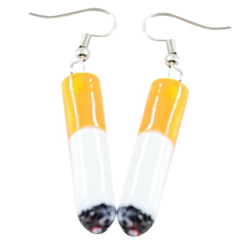 Healeved Lustige Zigarettenkippen Ohrringe Damen Ohrhänger aus Legiertem Material nicht Allergisch Modischer Schmuck für Mädchen Party Alltag Geschenk Healeved Lustige Zigarettenkippen Ohrringe Damen Ohrhänger aus Legiertem Material nicht Allergisch Modischer Schmuck für Mädchen Party Alltag Geschenk von Healeved