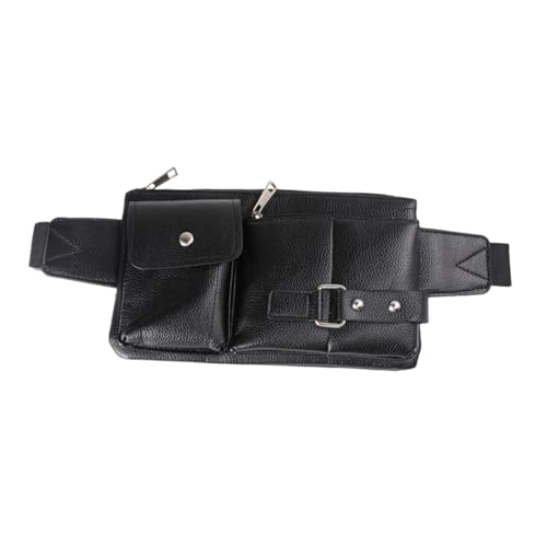 Healeved Bauchtasche Herren Schwarz Crossbody Bag Outdoor Vintage Hüfttasche Stoff Wasit Bag Beutel Herren-hüfttasche -Bauchtasche von Healeved