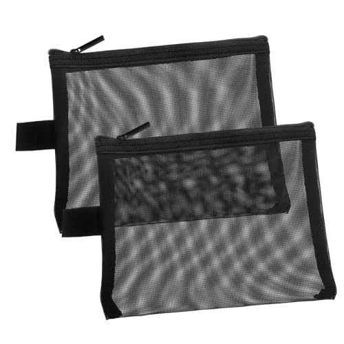 Healeved Make-up-Taschen-Set 2er-Pack Netz-kulturtasche Mit Reißverschluss Tragbare Und Kompakte Aufbewahrungstasche Für Damen Reise-Make-up-Tasche Netz-Organizer von Healeved