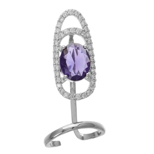 Healeved Maniküre-nagelring Charm-ringe Für Die Finger Verstellbare Ringe Für Damen Fingernagelringe Für Den Salon Retro-fingerring Knöchelringe Nagelabdeckungsringe Handring Kristallglas von Healeved