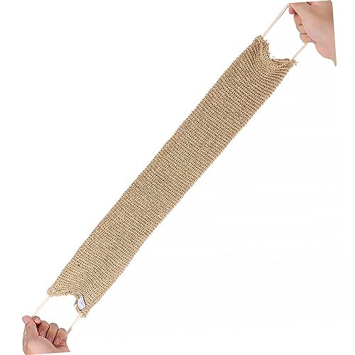Healeved Badetuch Peelinggürtel Aus Ramie Und Jute Duschtuch Mit Langen Riemen Für Rückenschrubber Badeschrubber Und Körperschrubber von Healeved