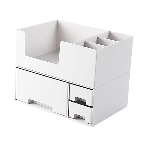 Healeved Material Starker Stabiler Abschließbarer Make-up-organizer Schreibtisch-organizer Badezimmer-aufbewahrungsschrank Mit 2 Ebenen von Healeved