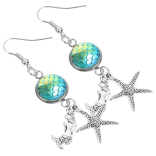 Healeved Meerjungfrau Ohrringe Damen Leichte Dangle Ohrhänger aus Hochwertigem Material Meeresanhänger für Alltag Party und an Frauen Mädchen Healeved Meerjungfrau Ohrringe Damen Leichte Dangle Ohrhänger aus Hochwertigem Material Meeresanhänger für Alltag Party und an Frauen Mädchen von Healeved