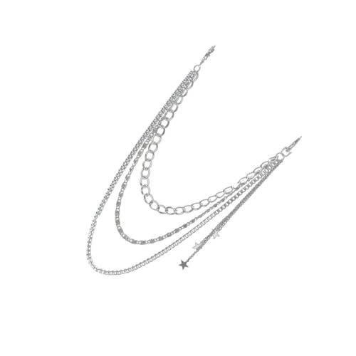 Healeved Mehrlagige Silberne Alloy Hüftkette mit Anhänger Verstellbare Hose Dekorationskette für Damen Vielseitig Kombinierbar mit Jeans und Lederhosen Punk Stil für Partys und Reisen Healeved Mehrlagige Silberne Alloy Hüftkette mit Anhänger Verstellbare Hose Dekorationskette für Damen Vielseitig Kombinierbar mit Jeans und Lederhosen Punk Stil für Partys und Reisen von Healeved