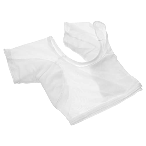 Healeved Mesh-sweatshirt Hemd Für änner ädchenbluse Achselpolster-shirt ädchen Unterwäsche T-shirts Für Frauen Hosenträger Für änner Hemd-sweatweste Damenbluse Weiß Stretch-mesh-gewebe von Healeved