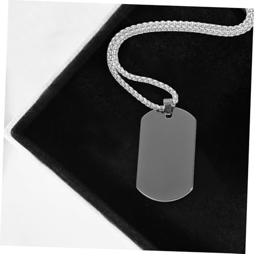 Healeved Militärische Dog Tag Halskette Herren Anhänger mit Kette Silber Robust Langlebig Modisch für Geburtstag Vater von Healeved
