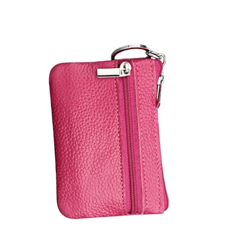 Healeved Mini -Handtasche süße Münzgrundstück Kleine Reisebrieftasche PU-Kartenhalter kleine Brieftasche mit Reißverschluss Wechselgeldbörse für Damen Schlüsseletui Damen Geldbörse Rosig von Healeved