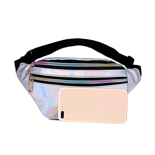 Healeved Taillentasche Für Damen Brusttasche Mit Glänzendem Druckdesign Praktische Aufbewahrungstasche Für Handy Und Ausweis Für Reisen Und Wandern von Healeved