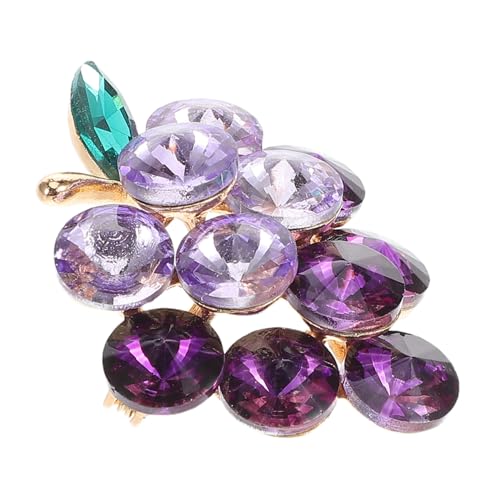 Healeved Modische Früchte Brosche Damen Anstecknadel aus Langlebiger Legierung mit Funkelndem Glas Vielseitiges Schmuckaccessoire für Jacken Hüte und Kleider Sicherer Halt für von Healeved