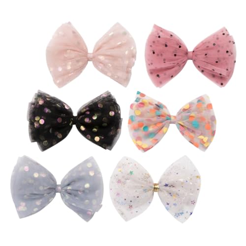 Healeved 6stücke Farbenfrohe Schleifen-haarspangen Stilvolle Haaraccessoires Für Frauen Für Alltagslooks Und Besondere Anlässe Leicht Und Tragbar Für Verschiedene Frisuren von Healeved