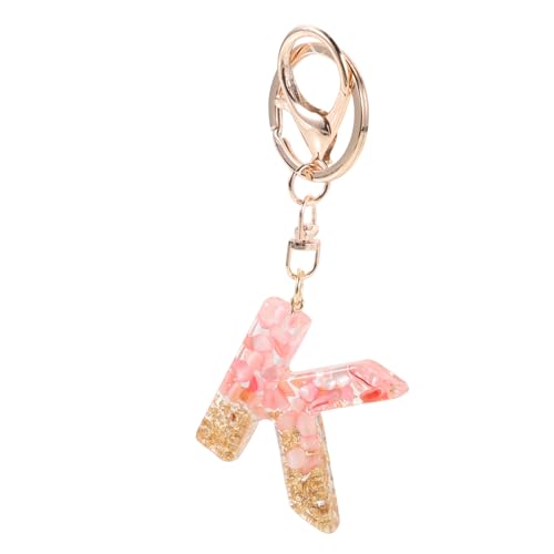 Healeved Modischer Buchstaben Schlüsselanhänger in Leichter Handgefertigter Harz anhänger Praktischer Taschen Handtaschen charm Geschenk für Frauen Party Alltagszubehör von Healeved