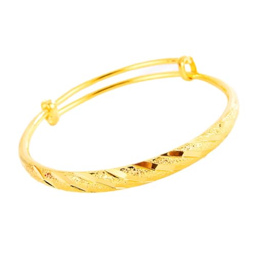 Healeved Modisches Kupferarmband Damen Bangle mit Alluvial Gold Finish Eleganter Schmuck für Hochzeit Party und Alltag Stilvolles Geschenk für Frauen und Mädchen von Healeved