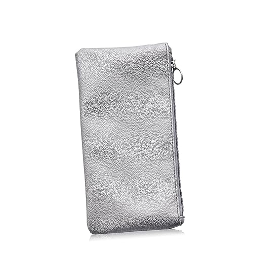 Healeved Multifunktionale Pu Leder Kosmetiktasche Silber Wasserfester Und Strapazierfähiger Make-up Organizer Mit Reißverschluss Für Reisen Schule Und Freizeitaktivitäten von Healeved