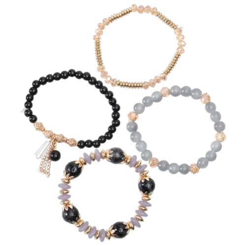 Healeved Multilayer Tassels Armband Damen Handmade Perlen Bangle Modisch Alltags Schmuck Geschenk für Party Reise Alltag Vielseitig Kombinierbar für Geburtstag Weihnachten Valentinstag von Healeved