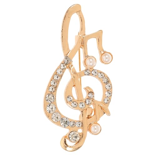 Healeved Musikalische Noten Brosche für Damen Eleganter Anstecker Metalllegierung für Kleidung Schals Hüte Perfektes für Hochzeiten Besondere Anlässe von Healeved