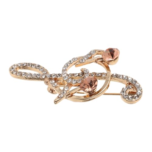 Healeved Musiknoten Brosche Damen Strass Anstecknadel Silberplattiert Robuste Zinklegierung Modisches Accessoire Für Anzug Cardigan Hochzeit Festival Healeved Musiknoten Brosche Damen Strass Anstecknadel Silberplattiert Robuste Zinklegierung Modisches Accessoire Für Anzug Cardigan Hochzeit Festival von Healeved