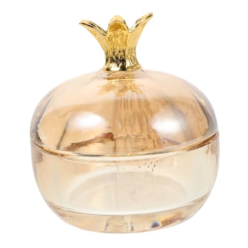 Healeved Nagelbecher Mit Deckel Granatapfelförmiger Monomerschale Aus Glas Nagelkunst-organizer Dappen-schale Für Acrylnägel Durchsichtige Schale Für Manikürezubehör von Healeved