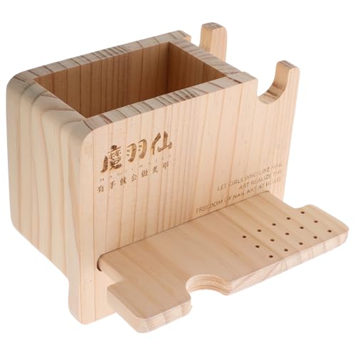 Healeved Maniküre Werkzeug Organizer Natürlichem Aufbewahrungsbox Für Nagelbohrer Praktische Station Für Kosmetik-tools Desktop Aufbewahrungslösung Für Effiziente Maniküre von Healeved