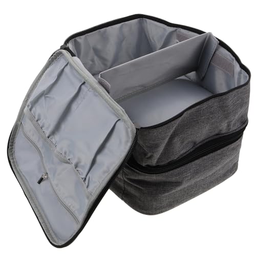 Healeved Nagellack-organizer-tasche Mit Reißverschluss Tragbares Etui Für Ätherische Öle Doppelschichtiger Aufbewahrungsbehälter Nagellackhalter Praktische Aufbewahrungstasche Für von Healeved