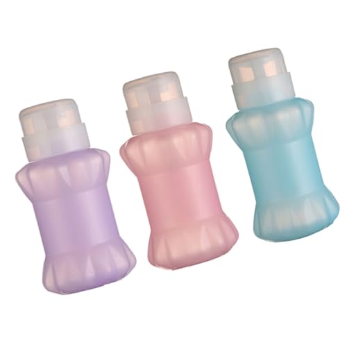 Healeved 3stücke Pumpspenderflasche Für Nagellackentferner Verschließbar Für Flüssigkeitsaufbewahrung Drücken Sie Unten Für Einfache Anwendung Für Reisen Und Make-up-entferner von Healeved