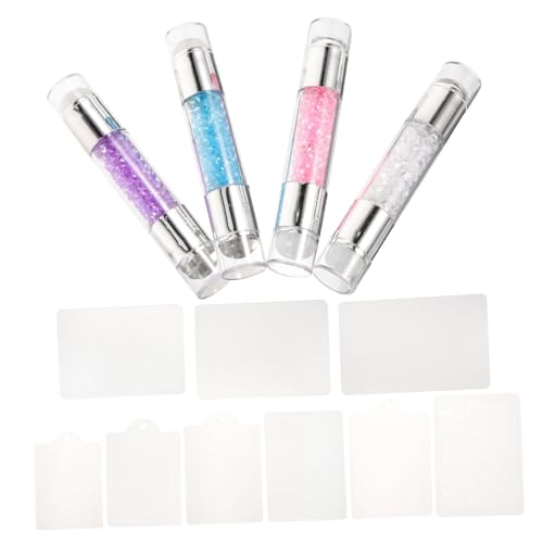 Healeved Nail Art Stamper Set 4 Doppelend-stempel Maniküre-zubehör-set Nagel-stempelwerkzeug Für Die Maniküre Healeved Nail Art Stamper Set 4 Doppelend-stempel Maniküre-zubehör-set Nagel-stempelwerkzeug Für Die Maniküre von Healeved