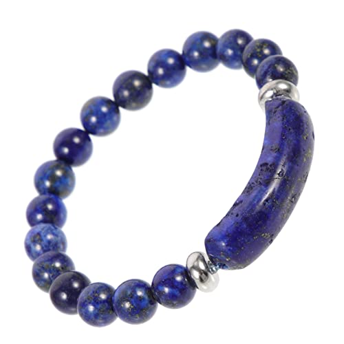 Healeved Natürliche Steinperlenarmband Komfortables Armband Natursteinen Elegantes Handgelenkschmuck für Yoga Meditation für Verschiedene Anlässe Freizeitaktivitäten von Healeved