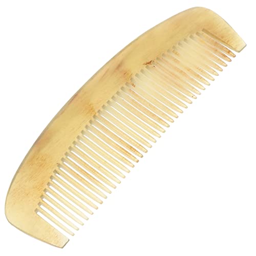 Healeved Natürlicher Hornkamm 11cm Antistatisch Tragbar Haarbürste Gegen Haarausfall Für Männer Und Frauen Styling Kamm Für Unterwegs von Healeved
