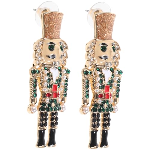 Healeved Nutcracker Soldier Ohrringe Damen Leichte Bunte Ohrstecker Niedliche Cartoon Ohrhänger für Mädchen Dekorative Accessoires für Alltag und Healeved Nutcracker Soldier Ohrringe Damen Leichte Bunte Ohrstecker Niedliche Cartoon Ohrhänger für Mädchen Dekorative Accessoires für Alltag und von Healeved