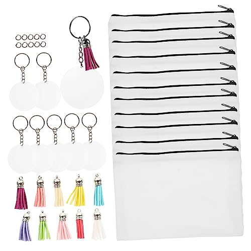 Healeved Organizer-Tasche Kosmetiktasche Basteltasche Canvas Federmäppchen Sublimations-Make-up-Tasche Wärmeübertragungstasche von Healeved