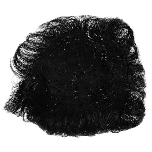 Healeved Men Lifelike Overhead Replacement Block Natürliches Schwarzes Echthaar Für Herren Nahtloser Haarsatz Für Glatzen Komfortabel Und Rutschfest Haarteil Für Täglichen Gebrauch von Healeved