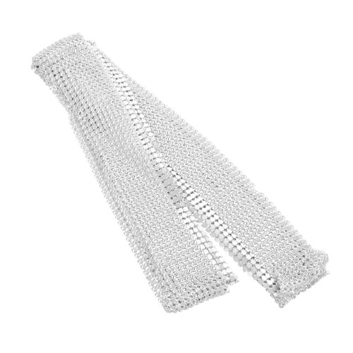 Healeved Pailletten Schal Silber Funkelnde Dünne Krawatte Glitzer Halstuch Für Partyabende Langer Abend Schal Mit Metallpailletten Glitzerndes Männer Halstuch von Healeved