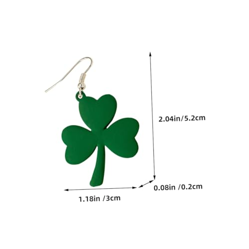 Healeved Patrick's Day Shamrock Ohrhänger für Frauen Leicht Elegant Vielseitig Tragbar zu Irischen Festen und Feiertagen von Healeved