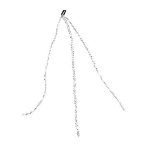 Healeved Perlen Haarclip mit Perlenschnur Haarschmuck für Damen Mädchen Eleganter Ponytail Langlebiger Haarspange für Stilvolle Frisuren und Besondere Anlässe von Healeved
