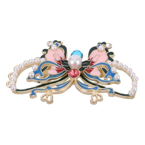 Healeved Alloy Butterfly Brooch with Pearl Decorative Lapel Pin for Clothing Elegant Enamel Design for Coats and Dresses Unique Women Accessory Versatile Fashion Jewelry von Healeved