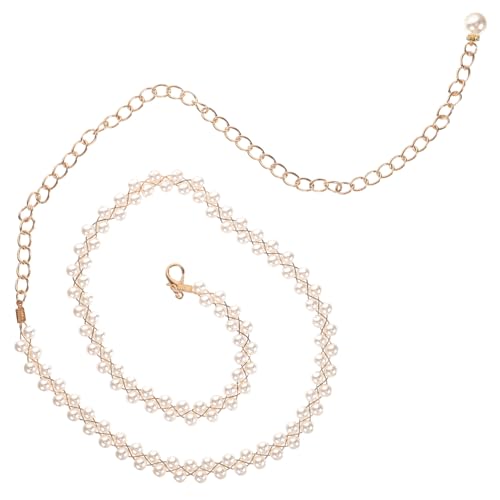 Healeved Perlen Hüftkette Für Damen Dekorativer Taillengürtel Perlenkette Für Hochzeiten Und Partys Verstellbare Taille Für Mädchen Und Frauen Stilvolle Körperkette Für Besondere von Healeved