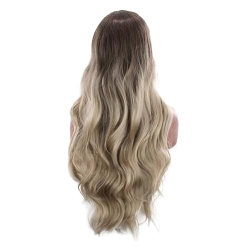 Healeved Haarnetz Für Perücke Frauen Lange Lockige Perücke Cosplay Synthetische Haar Seite-gefegt Medium Kopfbedeckung Mit Netz Für Alltag Party Kostüm von Healeved