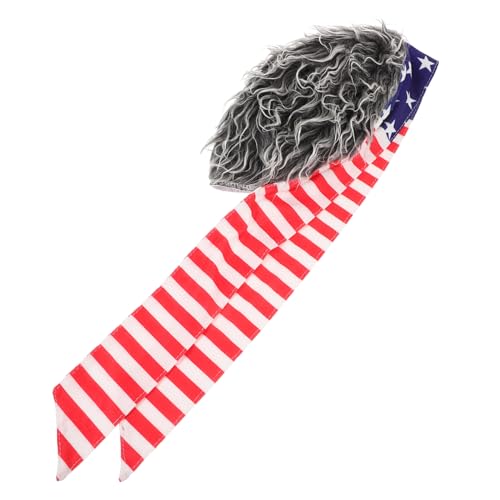 Healeved Hut Mit Künstlichen Haaren Für Männer Perückenhut Kurz Atmungsaktiver Perückenhut Kopfbedeckung Für Herren Lustiger Party Hut Mit Stirnband von Healeved