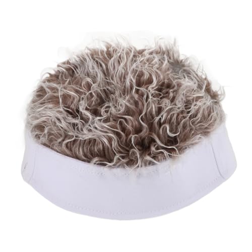 Healeved Lustige Mütze Kurze Perücke Herren Kunsthaar Hut und Modisch für Anlässe von Healeved