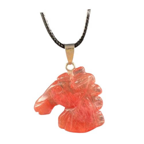 Healeved Steinanhänger Pferd Form Für Damen-halsketten Diy-schmuckherstellung Kette Schnur Kordel Anhängen von Healeved