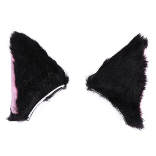 Healeved Plüsch Katzenohren Haarspange für Cosplay Party Kopfschmuck Handwaschbar Geeignet für Kinder und Erwachsene Süßes Halloween Zubehör von Healeved